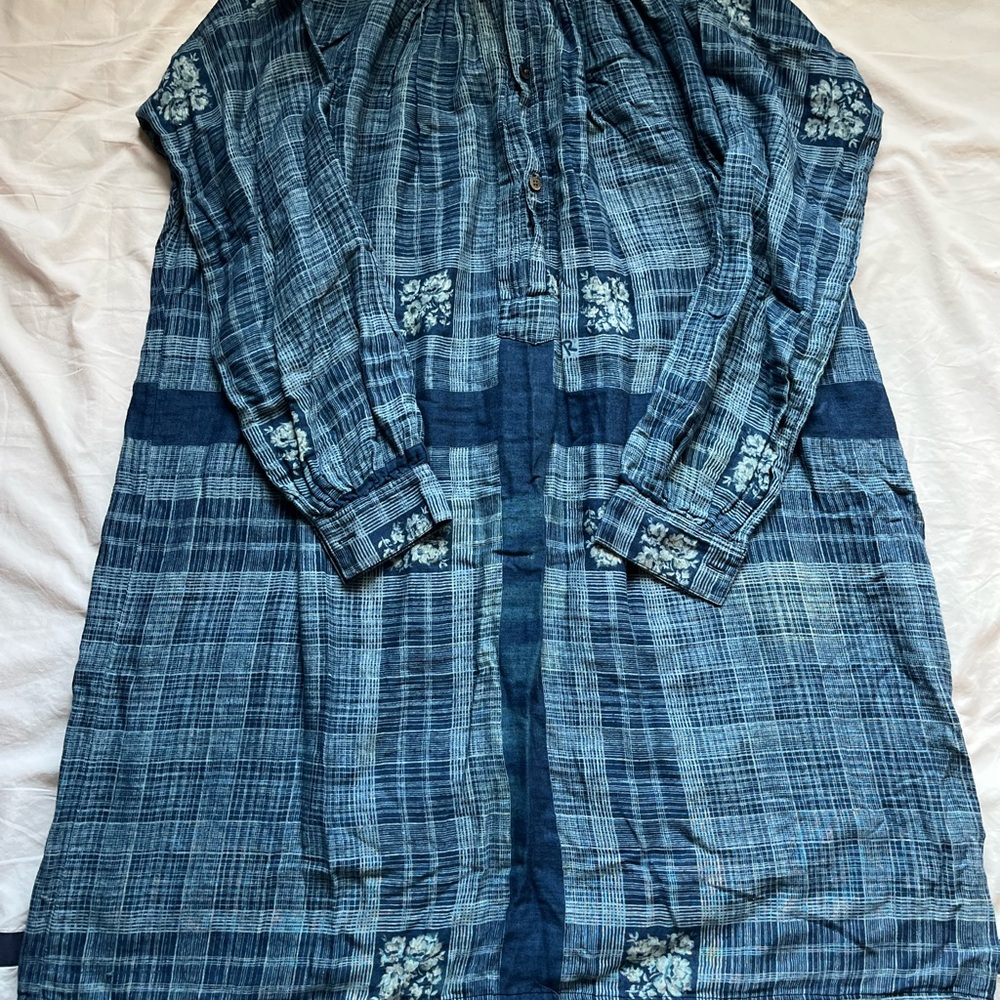 45rpm blue hand dyed dress